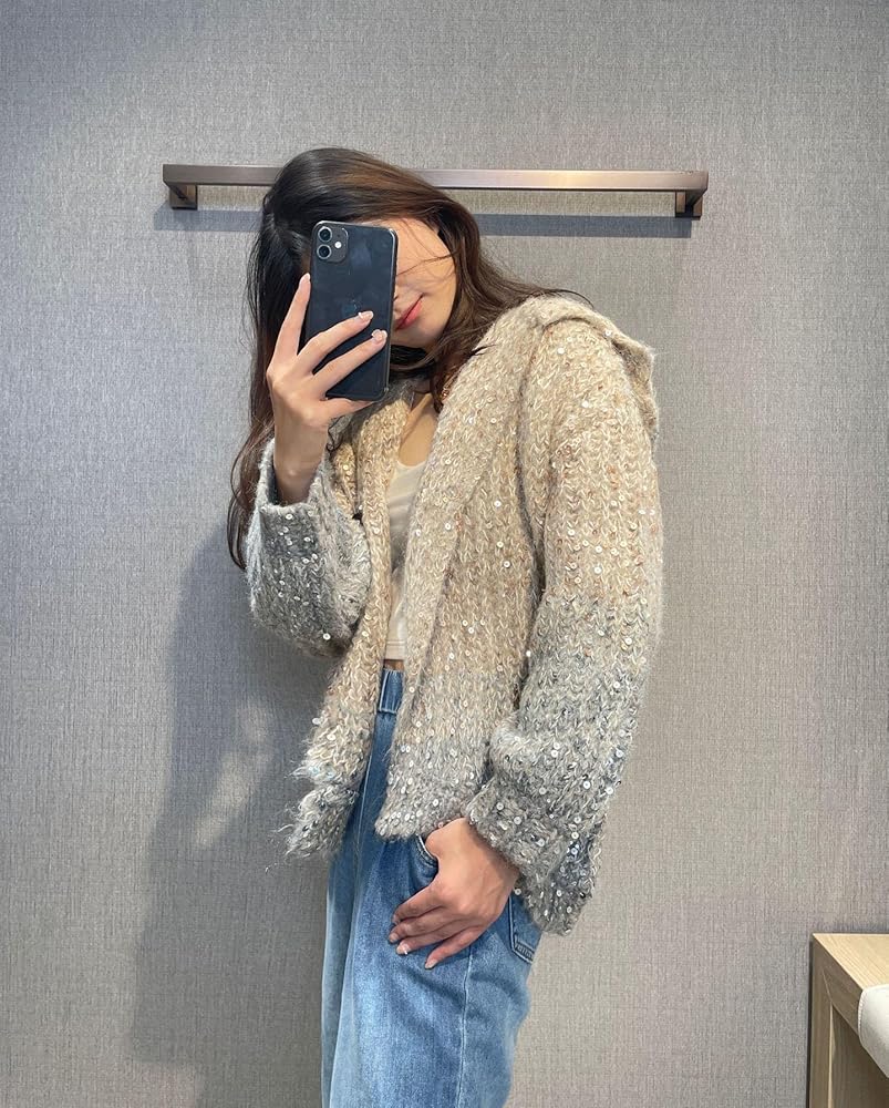 トップス +81 OVERSIZED MOHAIR CARDIGAN 81 OVERSIZED MOHAIR CARDIGAN